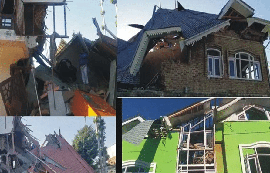 kashmir houses distroy