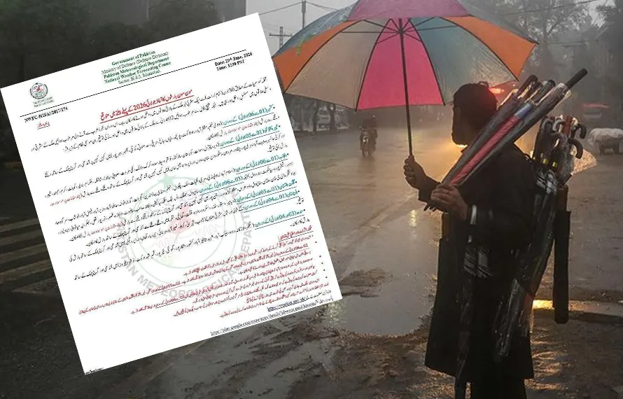ملک میں مون سون بارشوں کے باقاعدہ آغاز کی پیش گوئی،محکمہ موسمیات