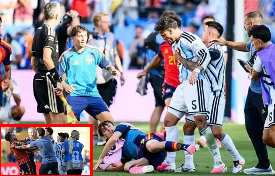 سپین کے خلاف فائنل میں  بدتمیزی پر فیفا ارجنٹینا کے کھلاڑیوں کے خلاف متحرک: تادیبی کارروائی کا آغاز