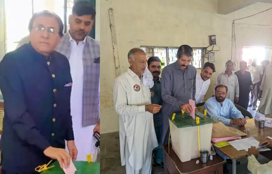 چیف جسٹس سپریم کورٹ آزاد جموں کشمیر جسٹس راجہ سعید اکرم خان نے ووٹ کاسٹ کر دیا