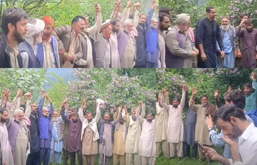 نیلم ویلی :بڑا سیاسی اپ سیٹ،سینکڑوں افراد ثقلین فدا کاظمی کے قافلے میں شامل