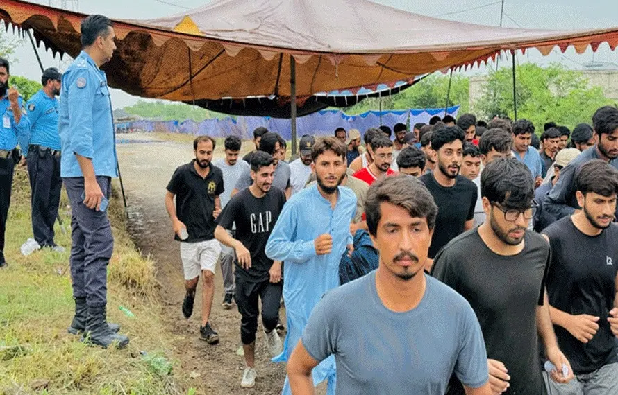 اسلام آباد پولیس میں بھرتی کا خواب لیے آنے والا امیدوار جان کی بازی ہار گیا