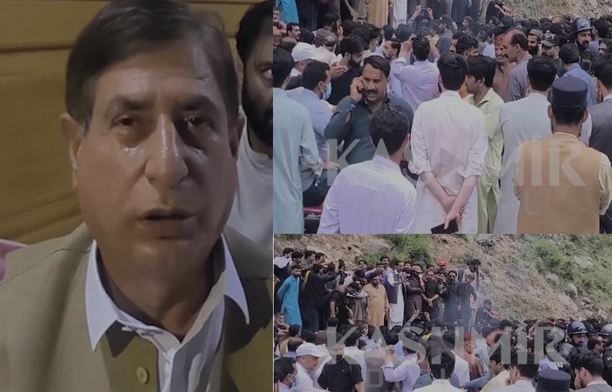 نیلم ویلی:شاہ غلام قادرکو شدید عوامی مزاحمت کا سامنا، چھپ کر جان بچائی