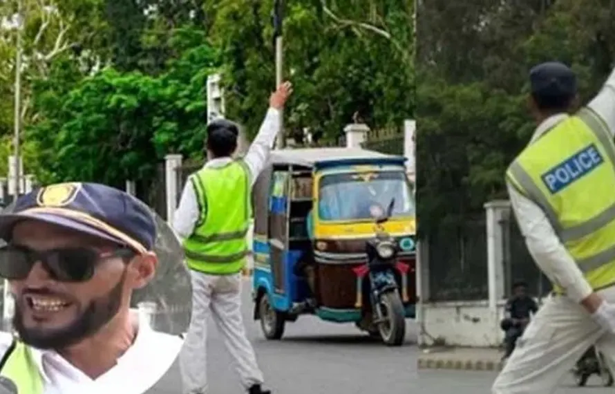 ڈانس کرکے ٹریفک کنٹرول والے اہلکار فہیم گل کی ویڈیو وائرل ہوگئی