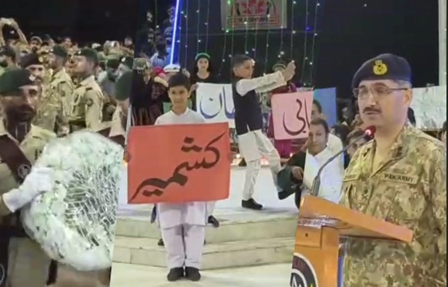غاصب دشمن کی آنکھوں میں آنکھیں ڈال کر آزادی کا جشن، ایل او سی کیرن مونومنٹ میں پروقار یوم آزادی تقریب