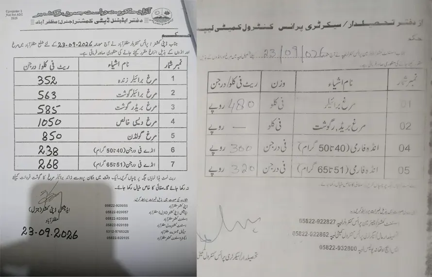 وادی لیپا میں برائلر مرغ کے نرخوں میں دیگر شہروں سے غیر معمولی فرق پر عوام  کا مطالبہ