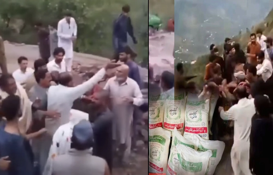 حویلی :برنگبن میں آٹے کی تقسیم کے دوران تصادم، ویڈیو وائرل