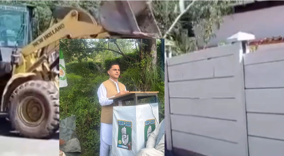 باغ :تجاوزات کیخلاف گرینڈ آپریشن، سردار ساجد اقبال کے گھرکی دیوار مسمار