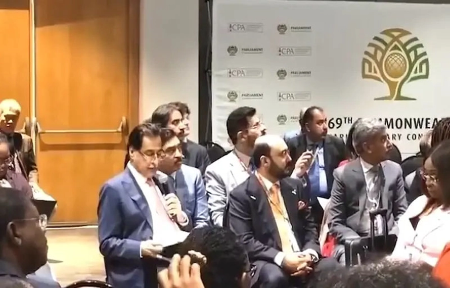کامن ویلتھ کانفرنس، ایاز صادق کی تقریر کے دوران مداخلت کی کوشش پر بھارتی وفد کو سبکی
