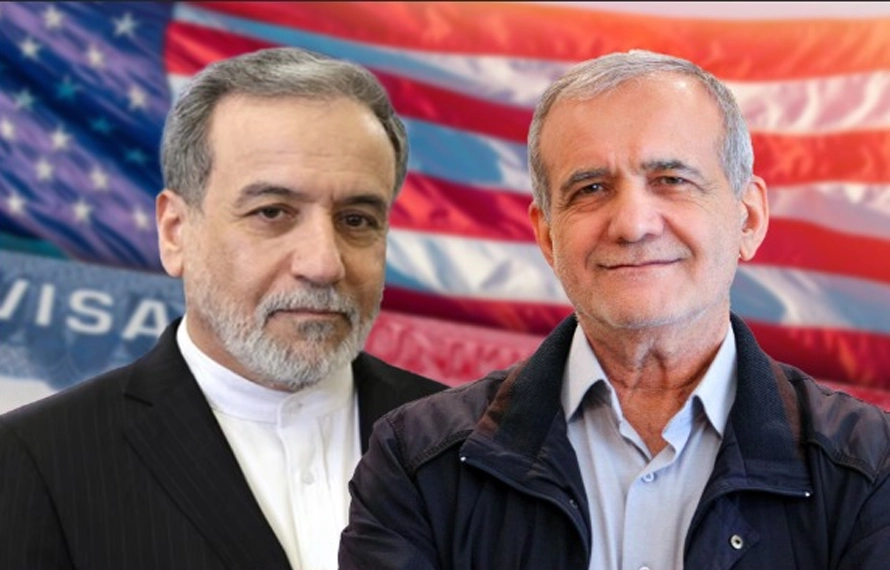 ایران کے صدر مسعود پزشکیان، وزیر خارجہ عباس عراقچی کو امریکی ویزے جاری