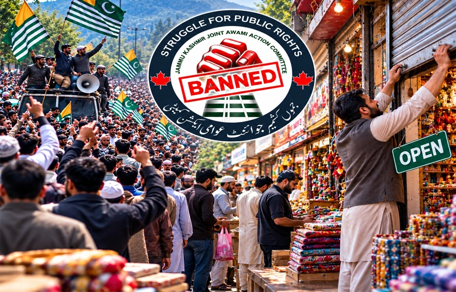 کالعدم ایکشن کمیٹی کا بیانیہ زمین بوس،خود ہی دکانیں کھولنے کا اعلان کردیا
