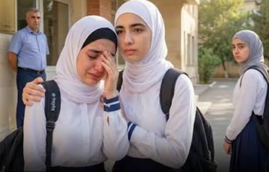 حجاب پر پابندی، آذربائیجان میں طلبہ کا شدید احتجاج،ترکیہ میں بھی مظاہرہ