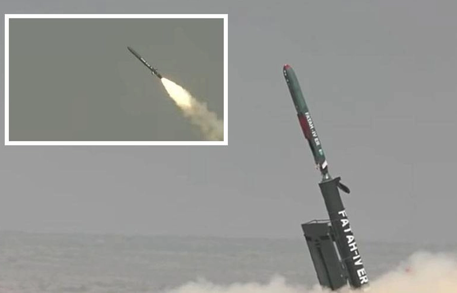 فتح4 گراؤنڈ لانچڈ کروز میزائل کے توسیعی ورژن کا کامیاب تجربہ