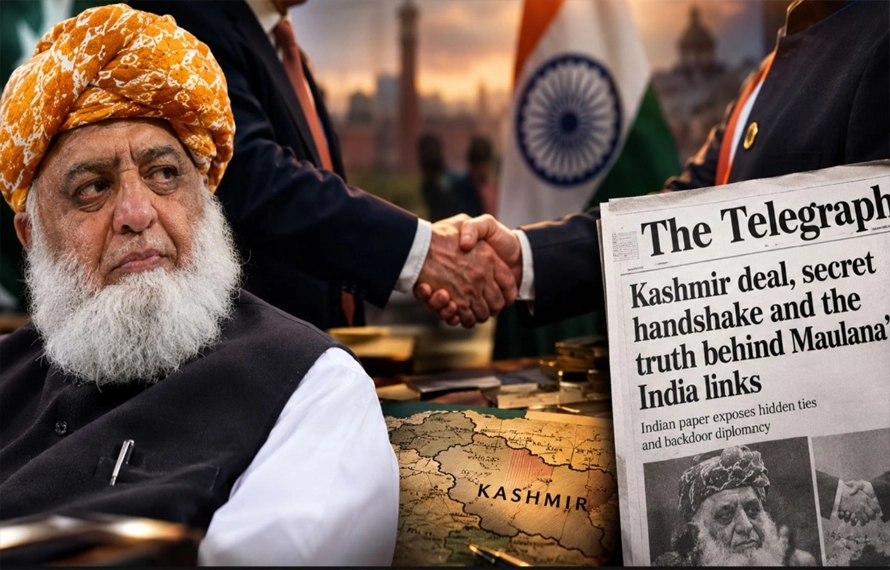 کشمیر کا سودا:فضل الرحمن کی بھارت سے ہاتھ ملانے کی باریک واردات پکڑی گئی، دی ٹیلی گراف کا انکشاف