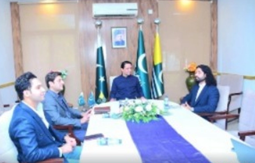 وزیراعظم آزاد کشمیر سے ملک شمشیر اسلم خان کی ملاقات