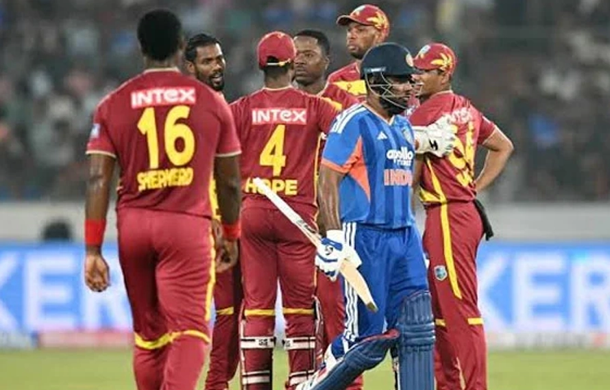 فیصلہ کن ٹی20 بارش کی نذر، بھارت اور ویسٹ انڈیز کی سیریز 2-2 سے برابر