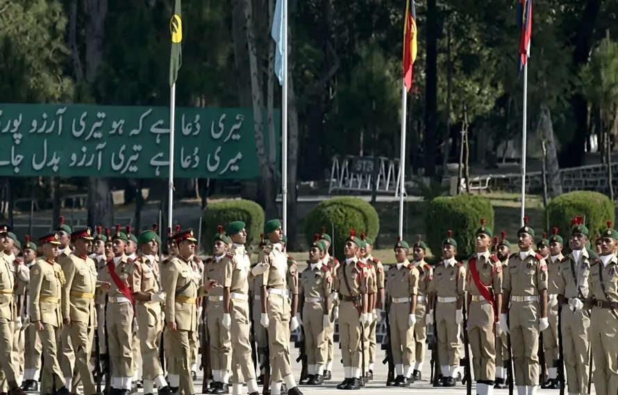پاکستان ملٹری اکیڈمی کاکول میں 154 ویں پاسنگ آؤٹ پریڈ کی پروقار تقریب: کیڈٹس کی حلف برداری