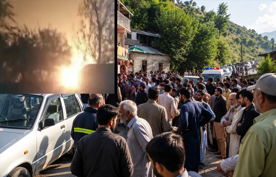 مانک پیاں: شرپسندوں نے پائپ لائن کو آگ لگادی، شہری آگ بجھانے میں ناکام
