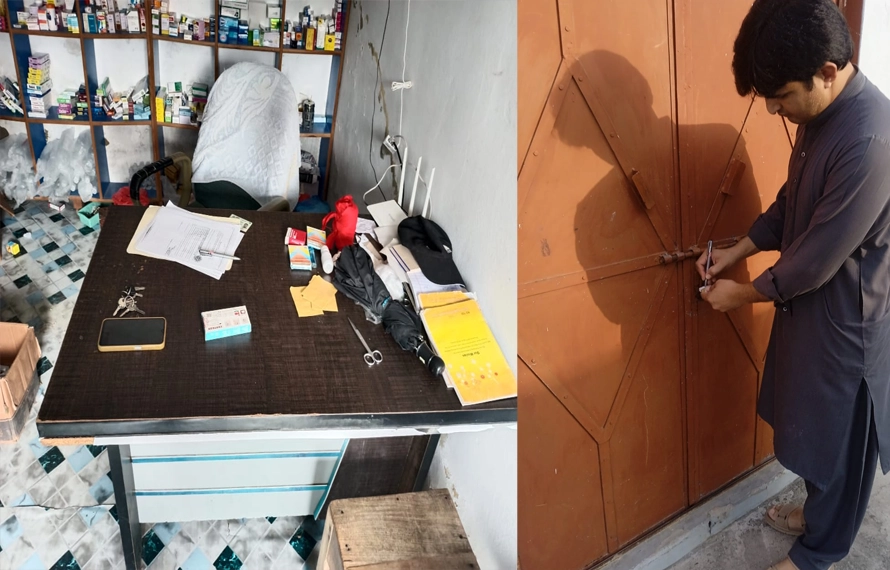 محکمہ صحت حکام کے چھاپے، میڈیکل اسٹور،کلینک سیل،وارننگ جاری