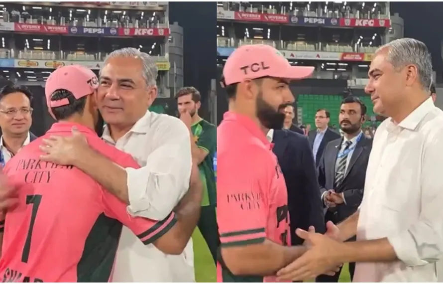 پاکستان کی انگلینڈ کے خلاف فتح! محسن نقوی قومی ہیروز کی حوصلہ افزائی کے لیے گراؤنڈ پہنچ گئے