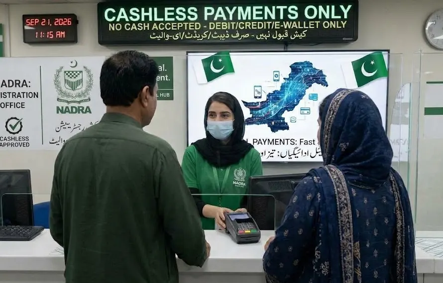نادرا سے پاسپورٹ مراکز تک ڈیجیٹل ادائیگیاں: کیش لیس پاکستان منصوبے میں بڑی پیش رفت