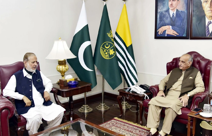 صدر نجیب نقی سے سردار عتیق کی اہم ملاقات، مل کر مسئلہ کشمیر اجاگر کرنے پر زور