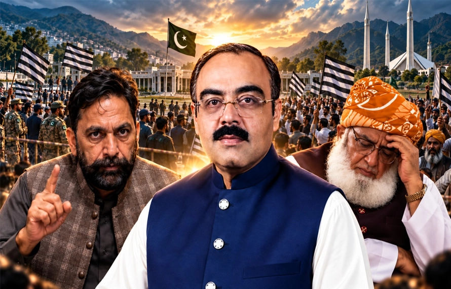 پاک فوج ہماری ریڈلائن،فضل الرحمان اپنے الفاظ واپس لیں ورنہ مزاحمت کا سامنا کرنا پڑیگا، قاسم مجید،ظفراقبال ملک