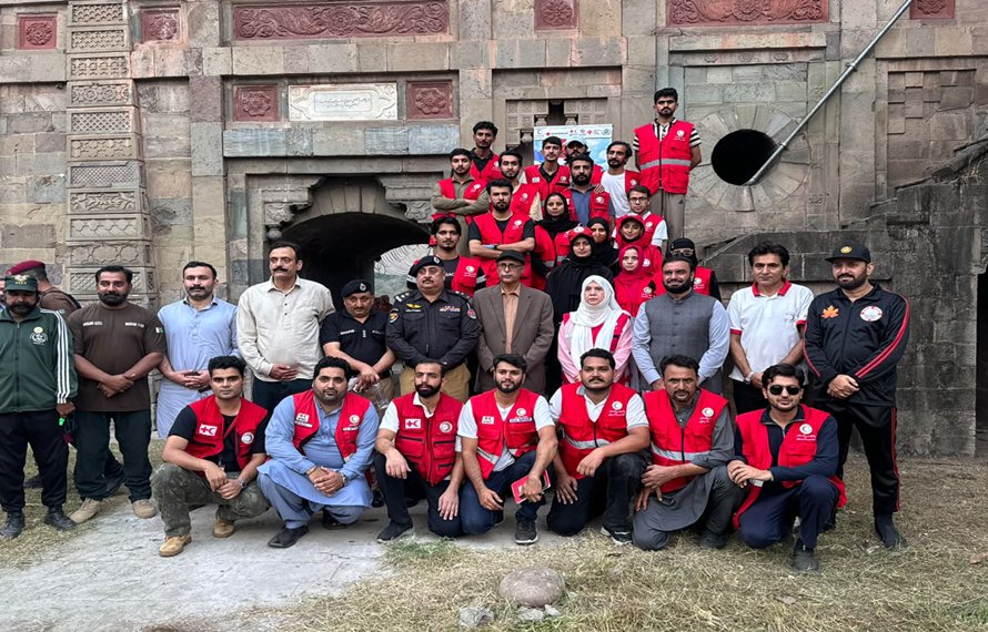 مظفرآباد میں ہلال احمر اور ایس ڈی ایم اے کی مشترکہ ہنگامی مشقیں