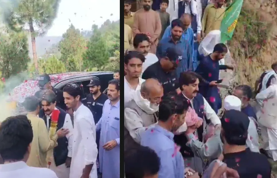 وزیر توانائی و آبی وسائل ثاقب مجید راجہ کا یونین کونسل جھنڈ گراں کا دورہ، شاندار استقبال