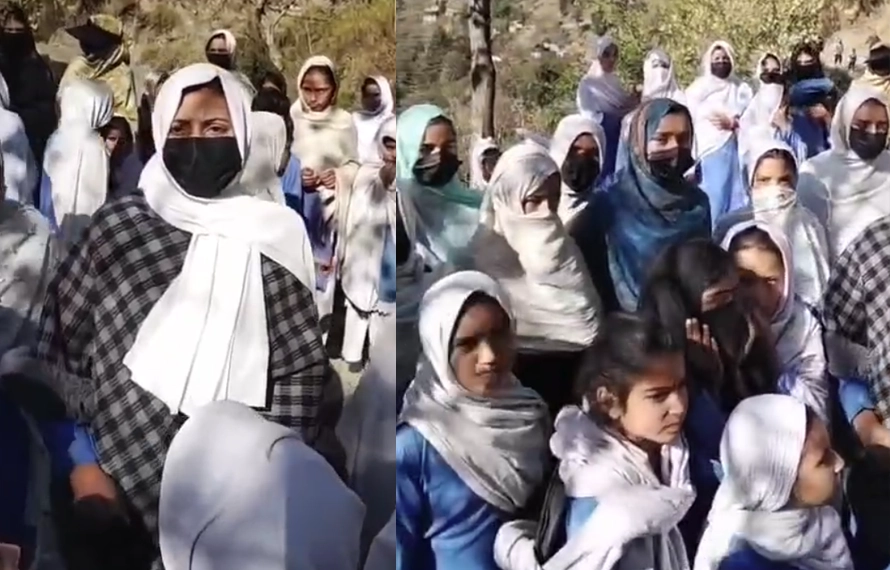 وادی نیلم:بدتمیزی کا معاملہ،طالبات سراپا احتجاج، کارروائی کا مطالبہ
