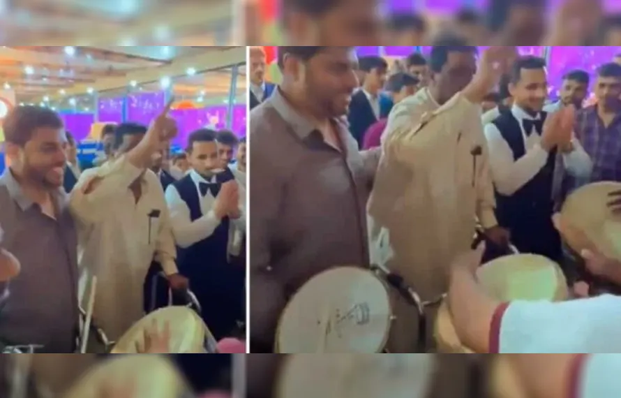 شادی کی تقریب نعرے بازی میں تبدیل، باراتیوں کا دف بجا کر چیف الیکشن کمشنر سے استعفیٰ کا مطالبہ